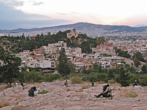 Filopapou Hill in Athens Greece