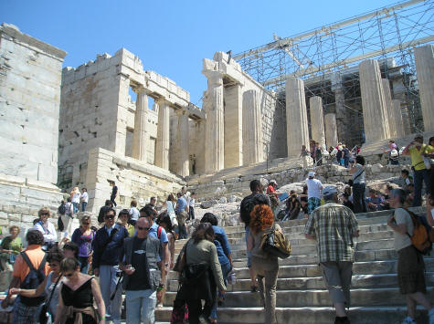 Propylaia in Athens Greece