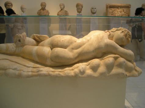 Sleeping Women Statue in Athens